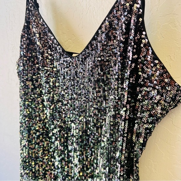 Ramy Brook New York Ombré Grey Green Sequin Tank 8 - Picture 2 of 13